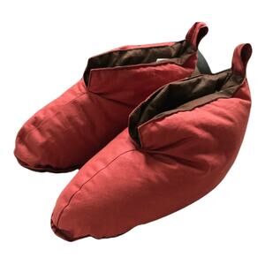 Melange Home Boys Girls Slippers Size Small Kids Soft Rust Brown Booties